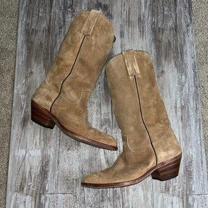 Frye 2352W 10.5 D Desert Sueded Leather Cowboy Boots